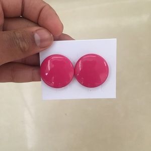 Retro pink earrings